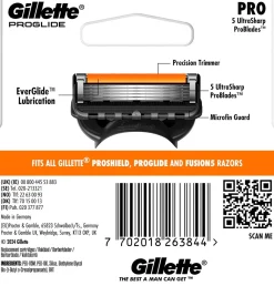 GILLETTE PROGLIDE MANUAL TERÄPAKKAUS/4 4 KPL