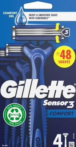 GILLETTE SENSOR 3 VARSITERÄT /4 4 KPL
