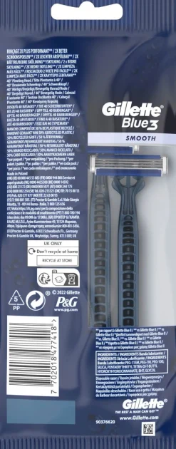 GILLETTE BLUE III 4 PACK 4 KPL