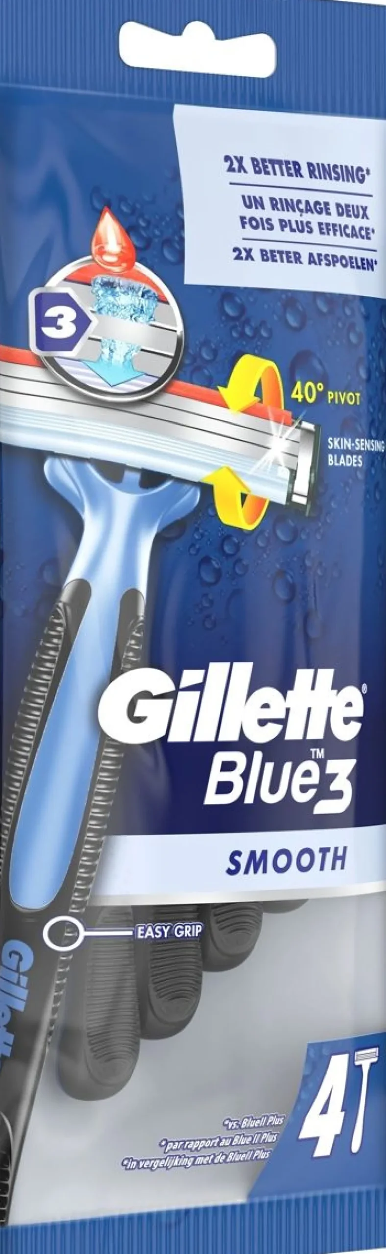 GILLETTE BLUE III 4 PACK 4 KPL