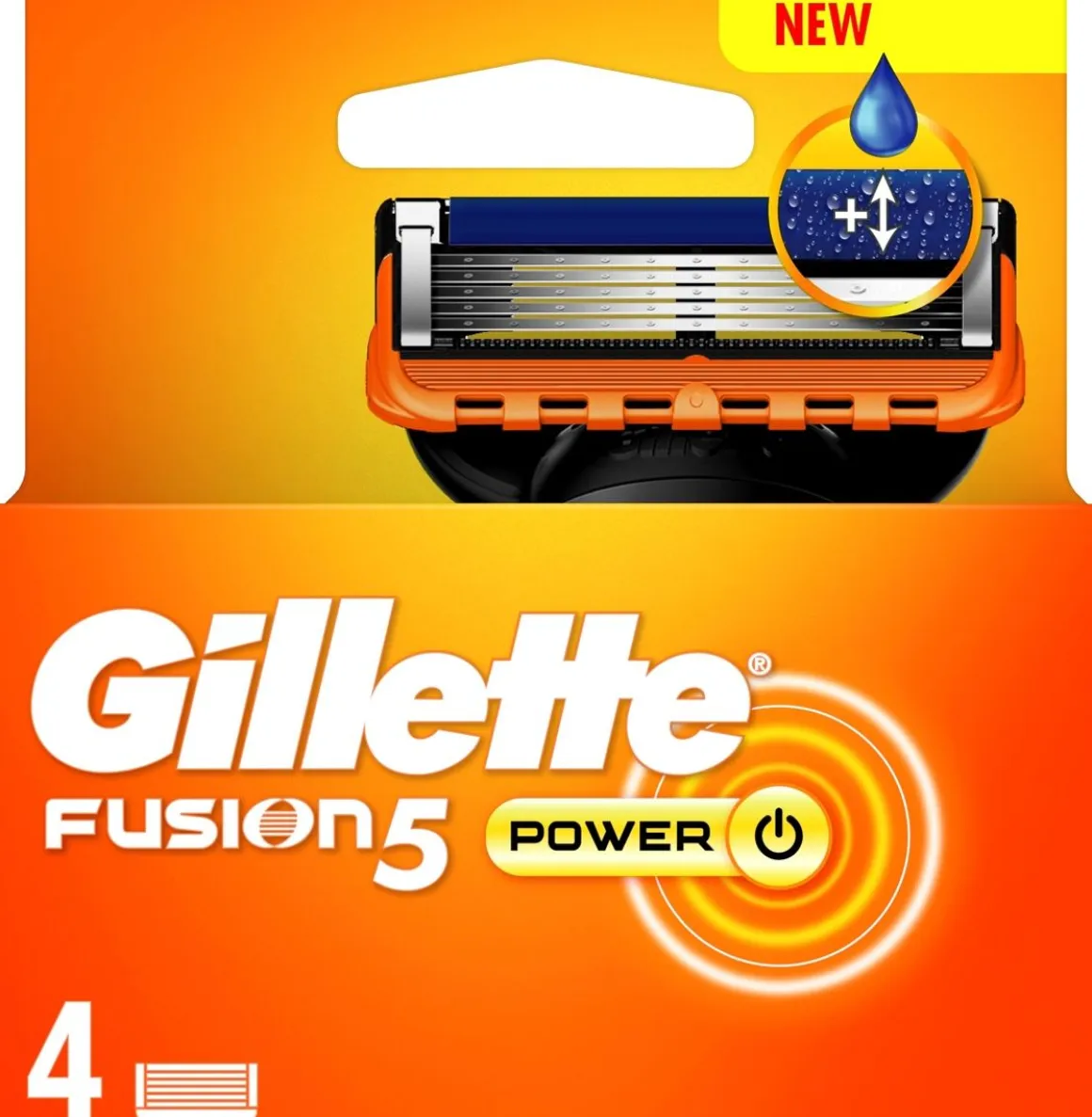 GILLETTE FUSION POWER 4 CT