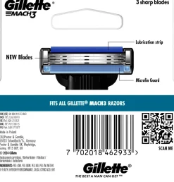 GILLETTE MACH 3 TERÄPAKKAUS/5  5 KPL