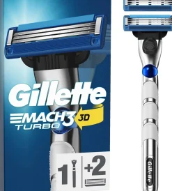 GILLETTE MACH3 TURBO PARTAHÖYLÄ - 1 VAIHTOTERÄ