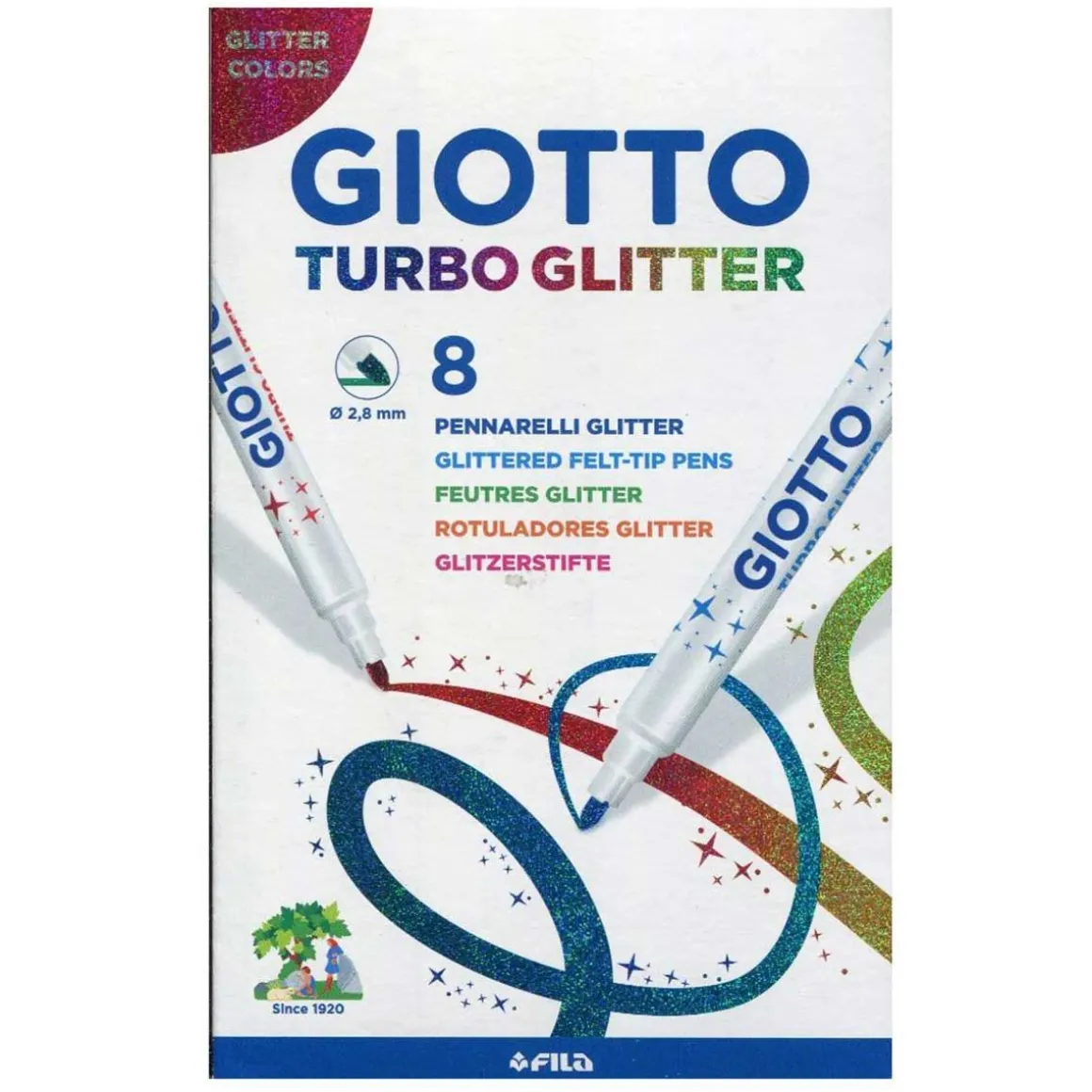 GIOTTO TURBO GLITTER-TUSSIT 8KPL