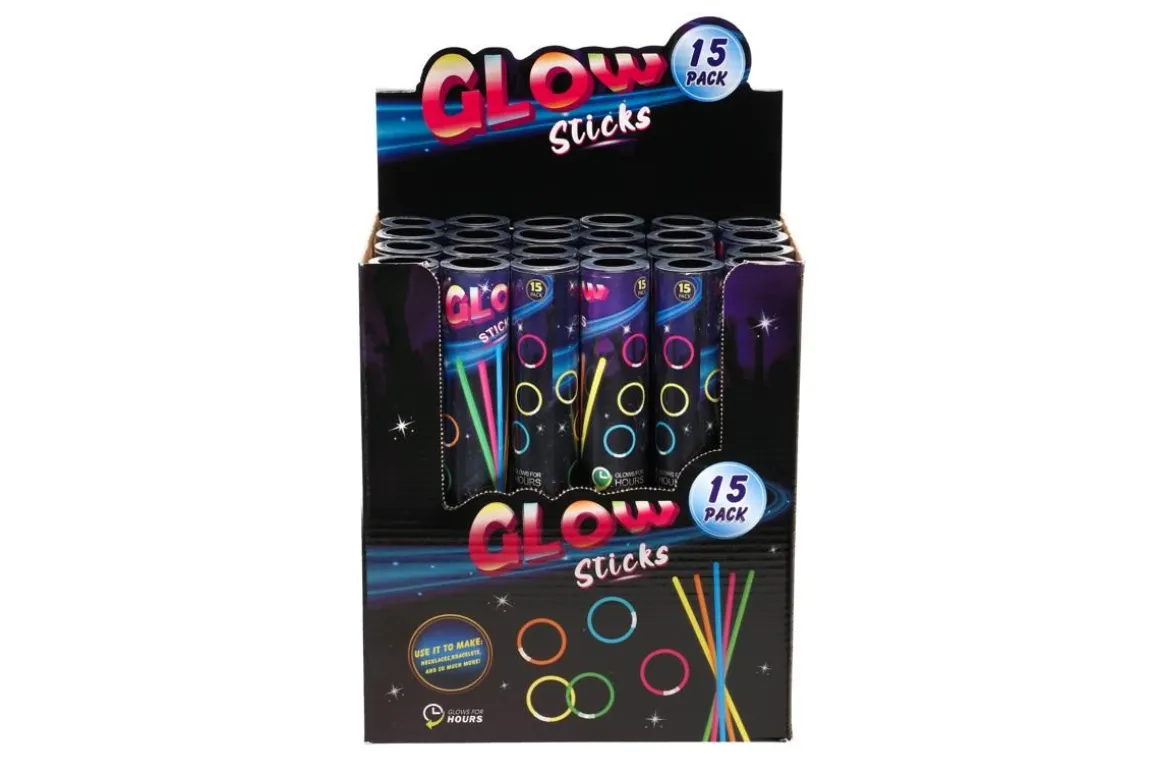 GLOW VALOTIKKU PIMEÄSSÄ HOHTAVA 15 KPL