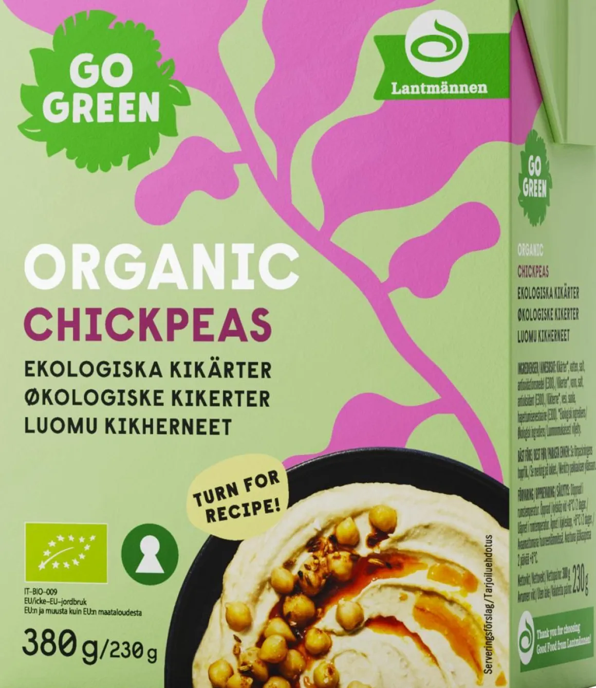 GOGREEN KIKHERNEET 380/230G LUOMU 230 G