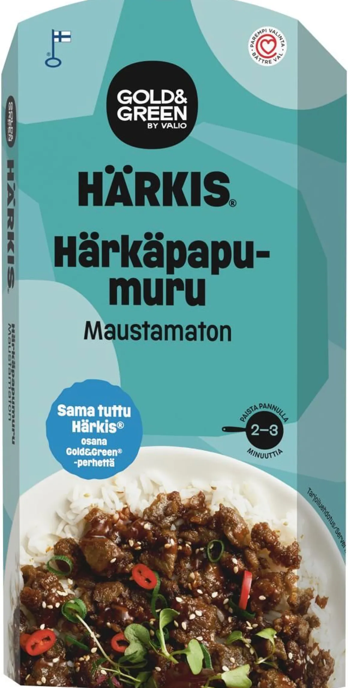 GOLD&GREEN HÄRKIS HÄRKÄPAPUMURU MAUSTAMATON 250 G