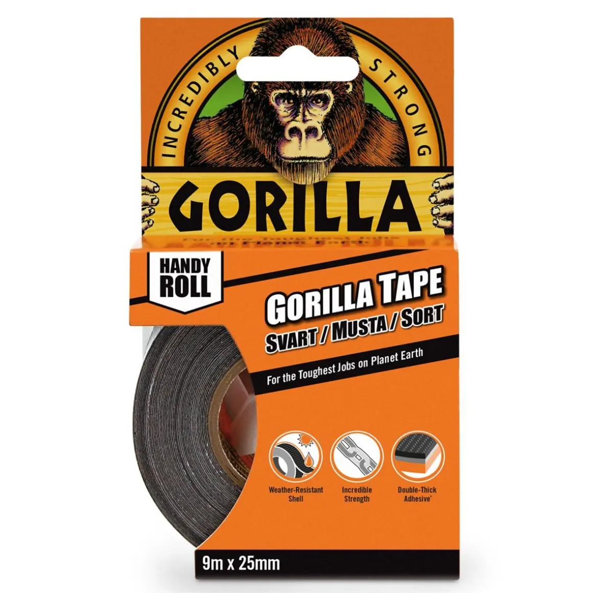 GORILLA TAPE HANDY ROLL TASKURULLATEIPPI 9,14 M
