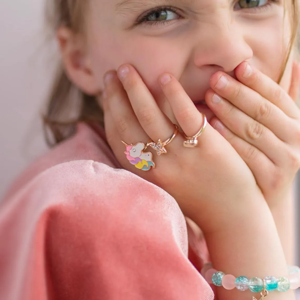 GREAT PRETENDERS BOUTIQUE BUTTERFLY & UNICORN RING, 3 PCS