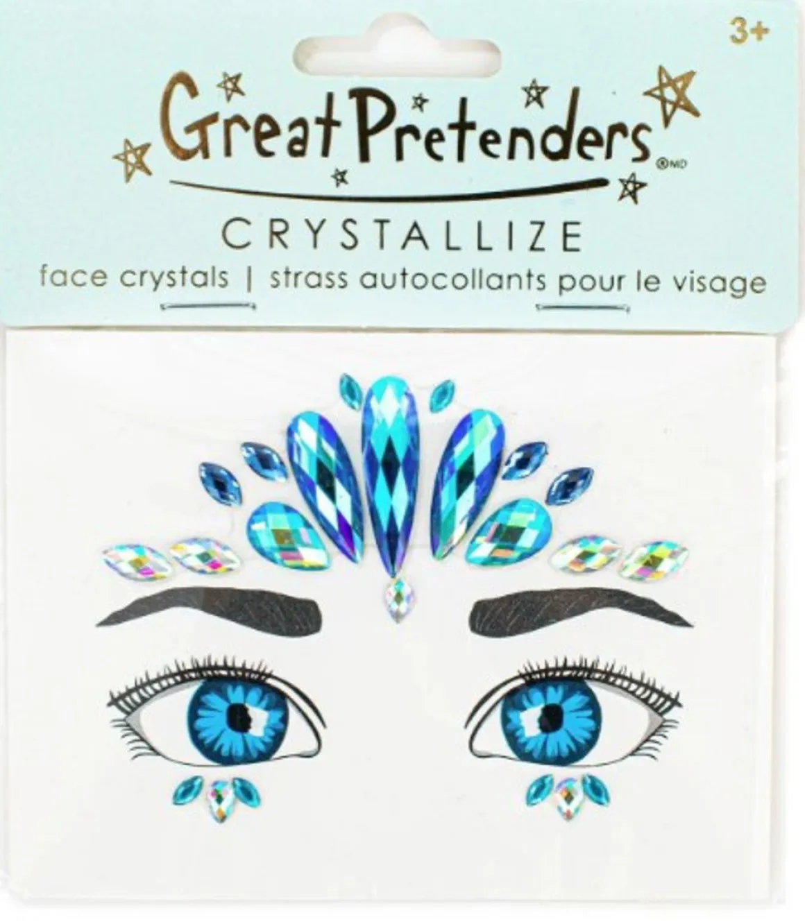 GREAT PRETENDERS FACE CRYSTALS OCEAN MERMAID KASVOKRISTALLIT