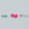 GREAT PRETENDERS BOUTIQUE ROSE STUDDED EARRINGS, 3 SETS