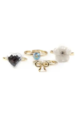 GREAT PRETENDERS BOUTIQUE SASSY RINGS, 4 PCS