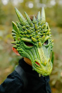 GREAT PRETENDERS DRAGON MASKI VIHREÄ