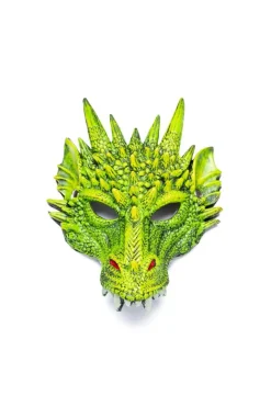 GREAT PRETENDERS DRAGON MASKI VIHREÄ