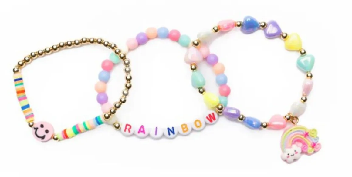 GREAT PRETENDERS RAINBOW SMILES RANNEKORU, 3KPL