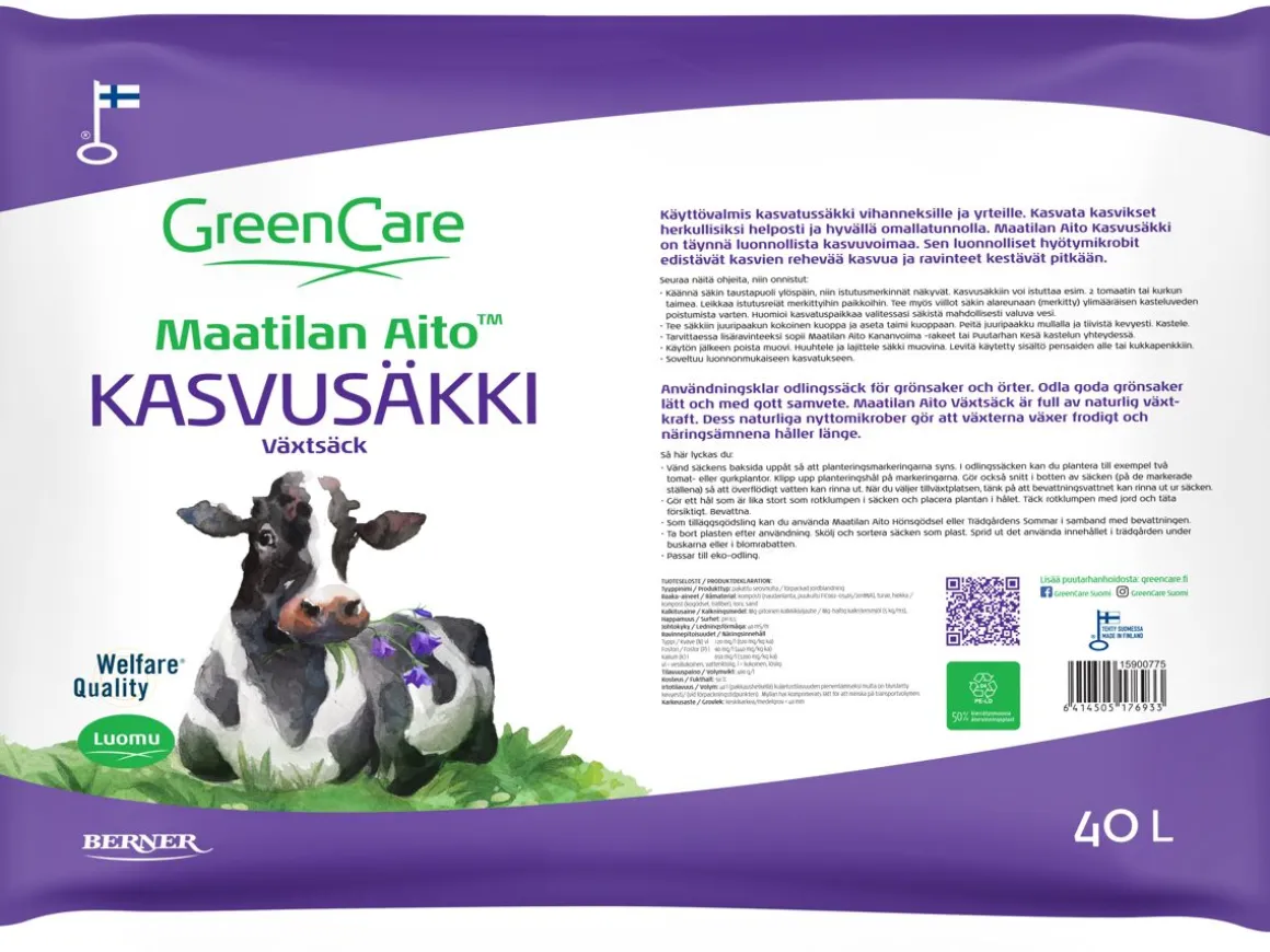 GREENCARE MAATILAN AITO KASVUSÄKKI 40L