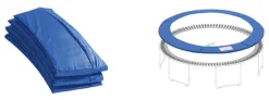 GYM SPORT REUNAPEHMUSTE TRAMPOLIINI 14FT, MUSTA 8369