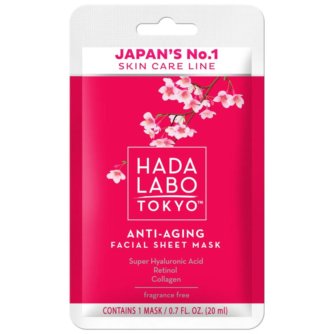 HADA LABO TOKYO ANTI-AGING FACIAL SHEET MASK 20ML