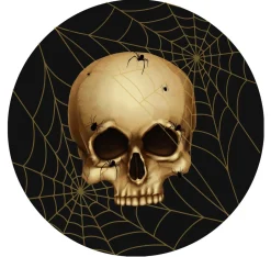 HALLOWEEN PÄÄKALLO PAHVILAUTANEN 23 CM 10 KPL/PKT