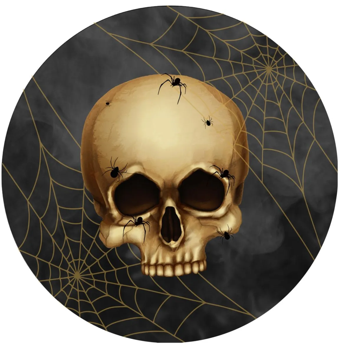 HALLOWEEN PÄÄKALLO PAHVILAUTANEN 18 CM 10 KPL/PKT