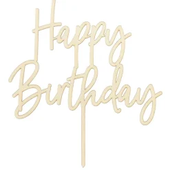 HAPPY BIRTHDAY KAKUNKORISTE PUINEN 16,5 CM
