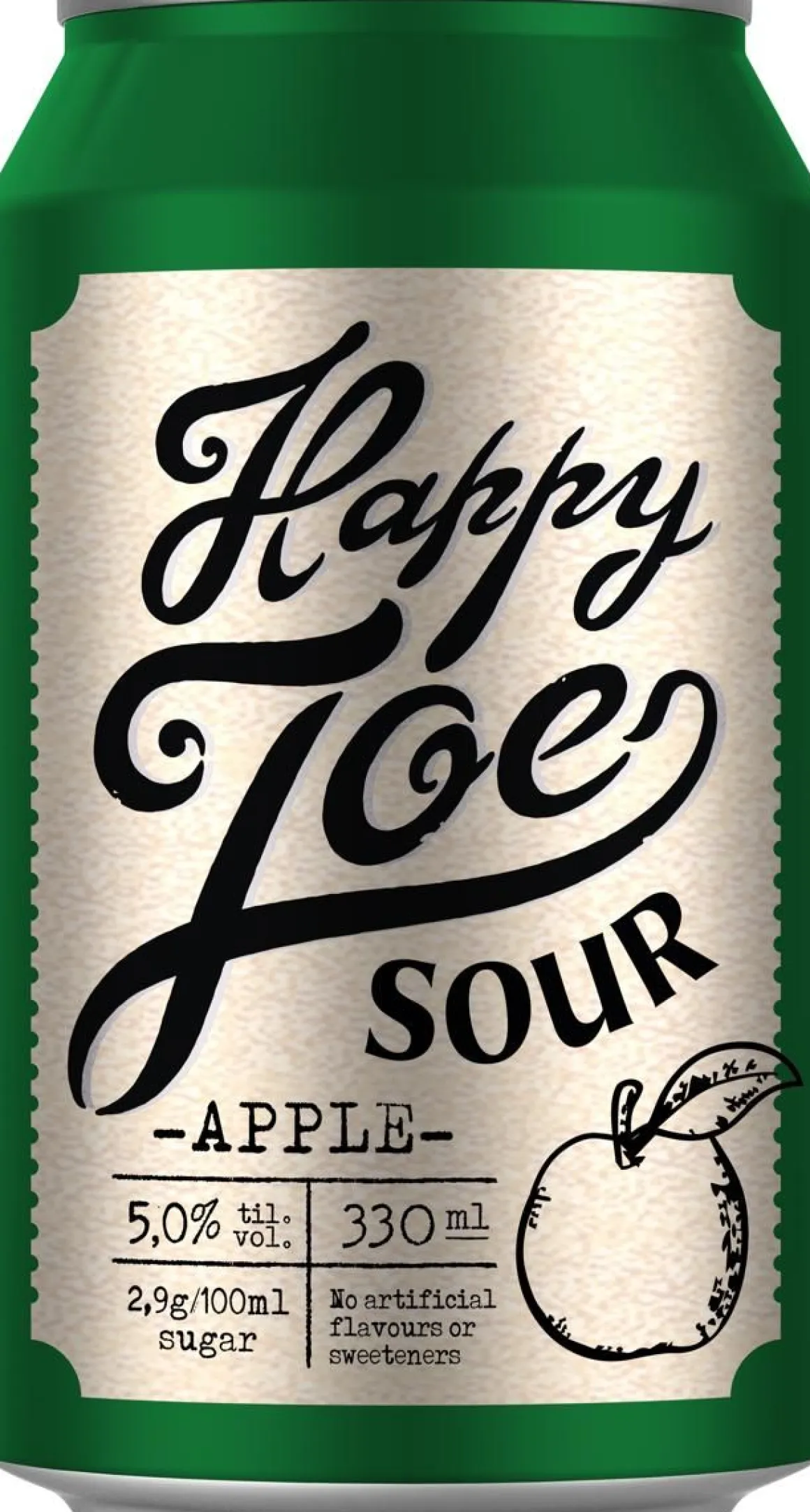 HAPPY JOE 5% SOUR CIDER APPLE TLK 330 ML