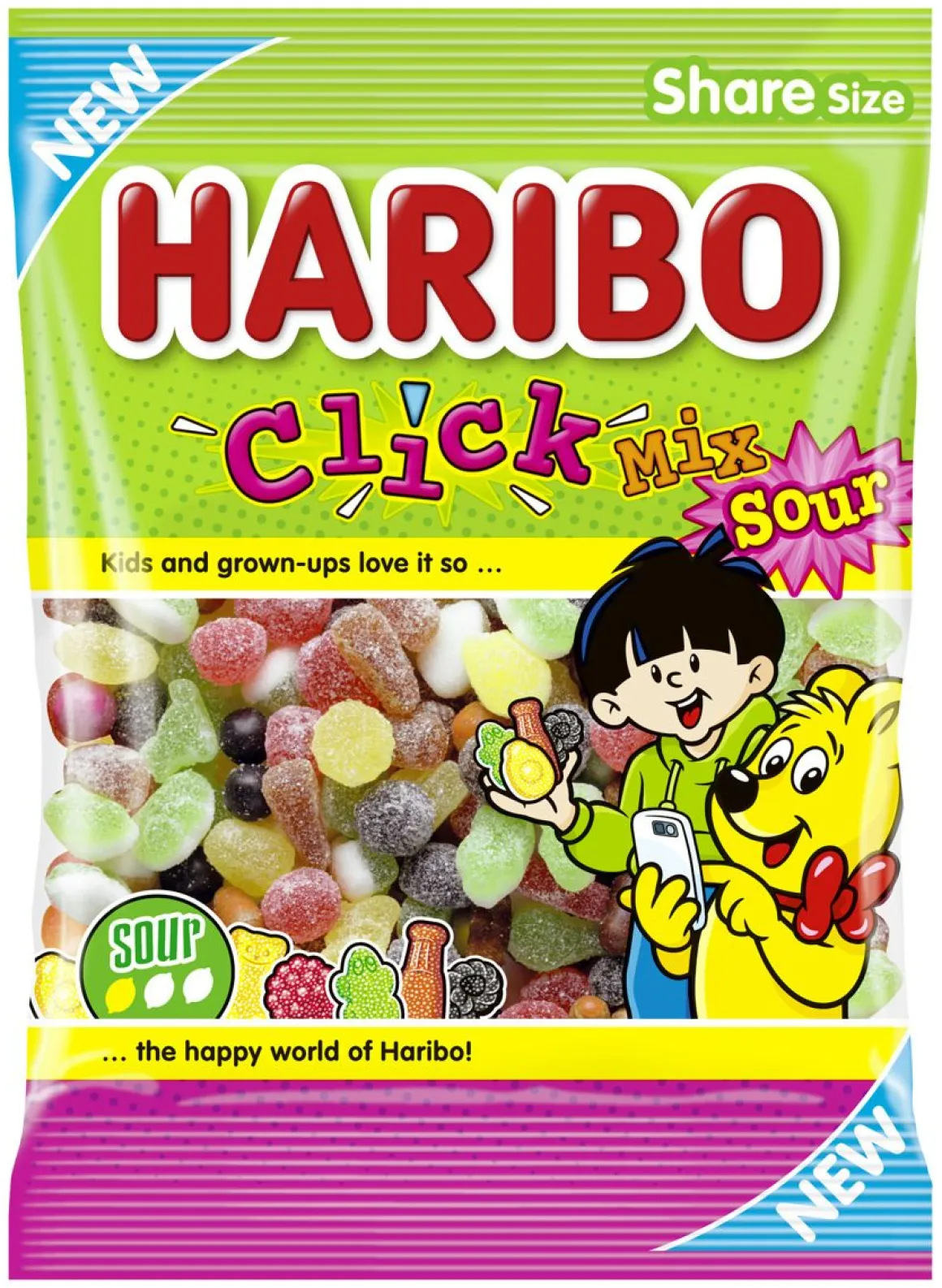 HARIBO CLICK MIX SOUR 250 G