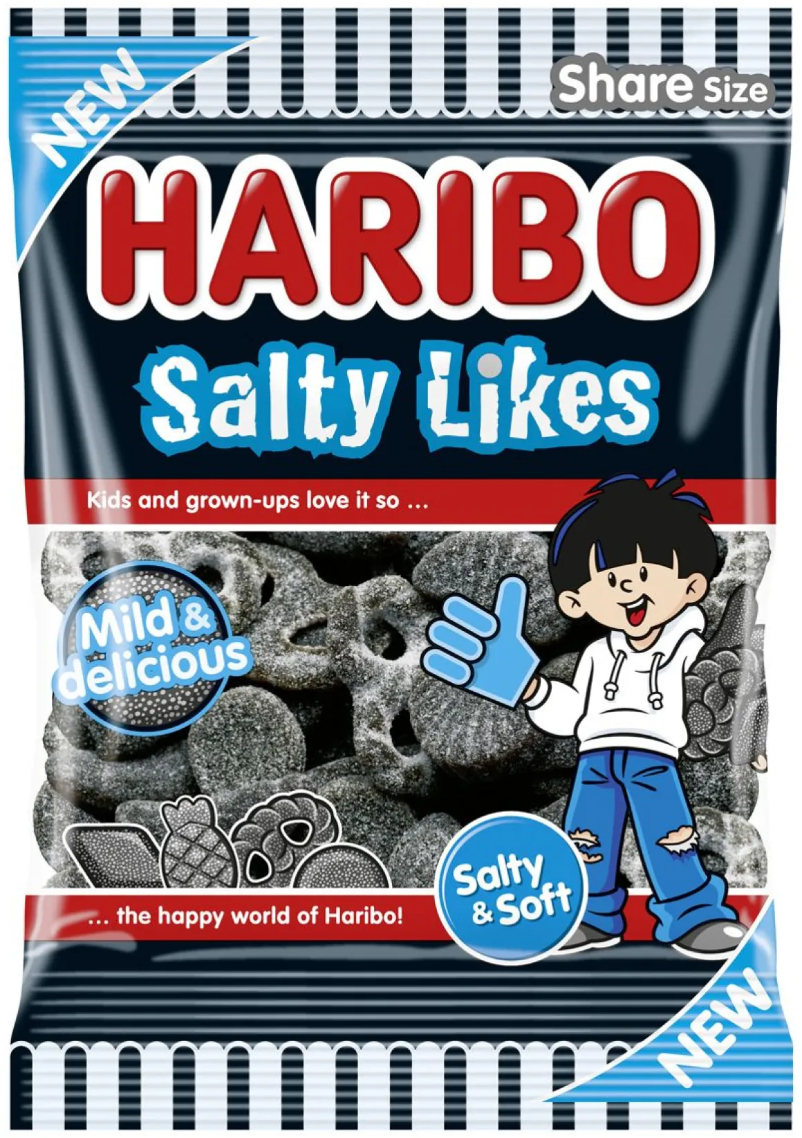 HARIBO SALTY LIKES SALMIAKKI 160 G
