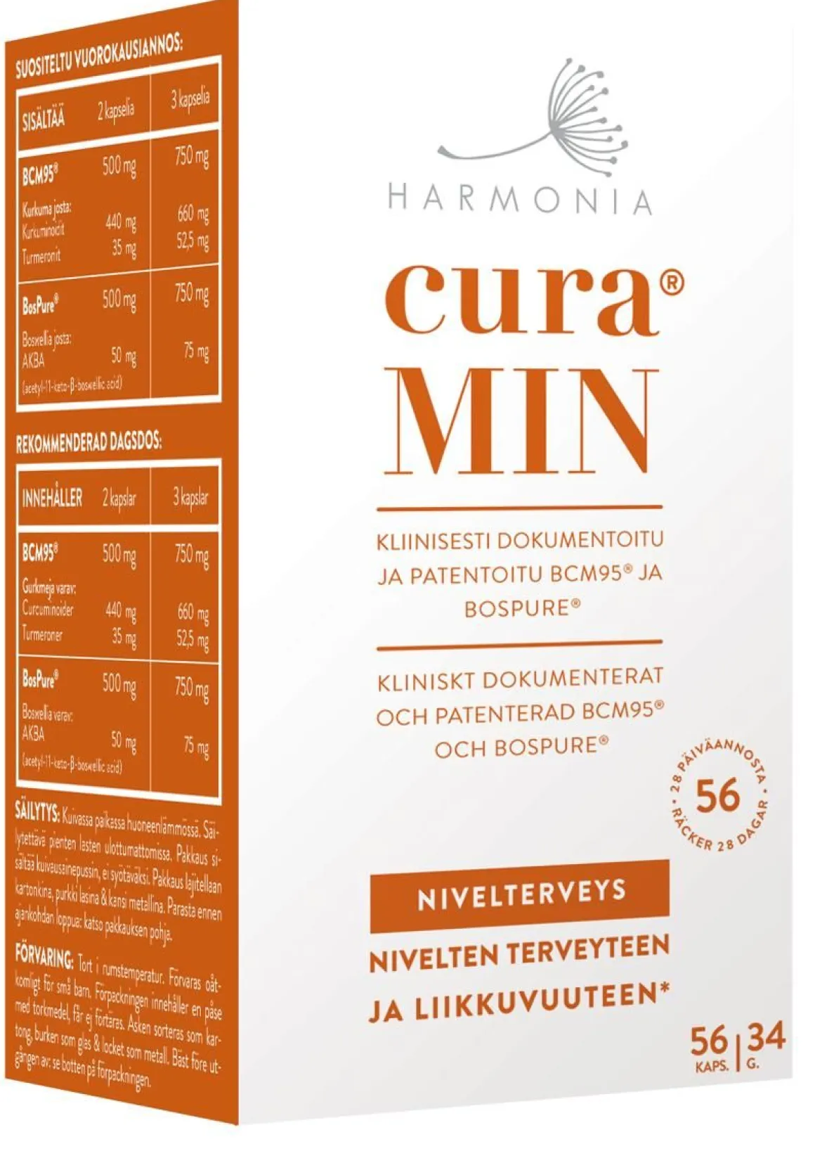HARMONIA CURAMIN 56 KAPSELIA 56 KPL