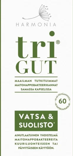HARMONIA TRIGUT MAITOHAPPO- BAKTEERIVALMISTE KAPSELI 60KPL