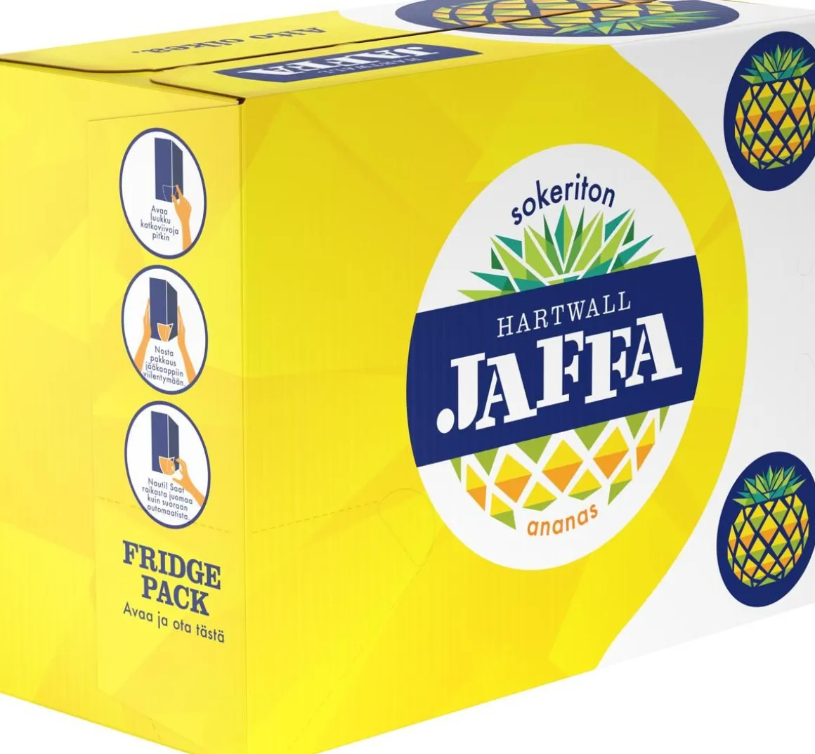 HARTWALL JAFFA ANANAS SOKERITON 0,33 TLK 12-PACK 3,96 L