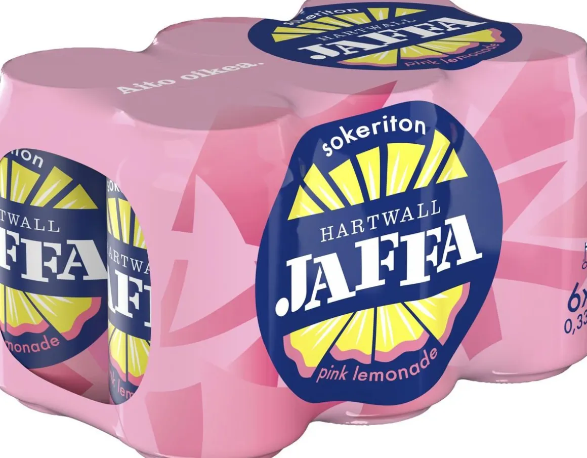 HARTWALL JAFFA PINK LEMONADE SOKERITON 0,33 TLK 6-PACK 1,98