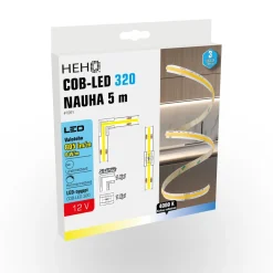 HEHQ COB-LED 320 NAUHA 5 M 12V 4000K 805LM/M