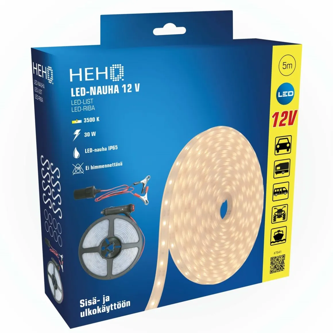 HEHQ LED VALONAUHA 5M 12V 30W IP65