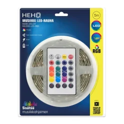 HEHQ LED VALONAUHA 5M RGB MUSIC 12V 22W