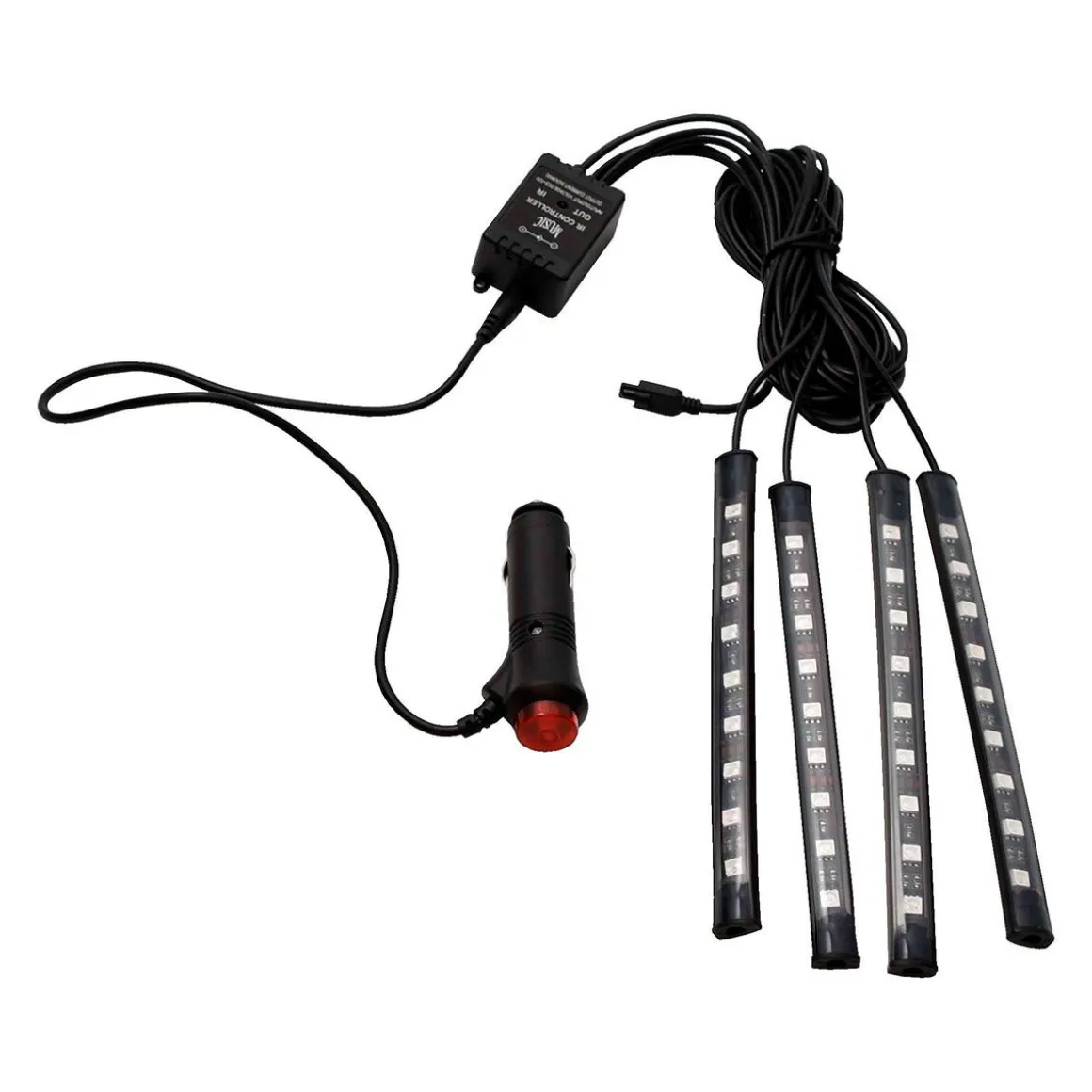 HEHQ LED VALONAUHASARJA 4-OS MUSIC RGB