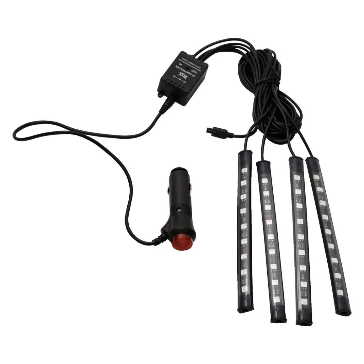 HEHQ LED VALONAUHASARJA 4-OS MUSIC RGB
