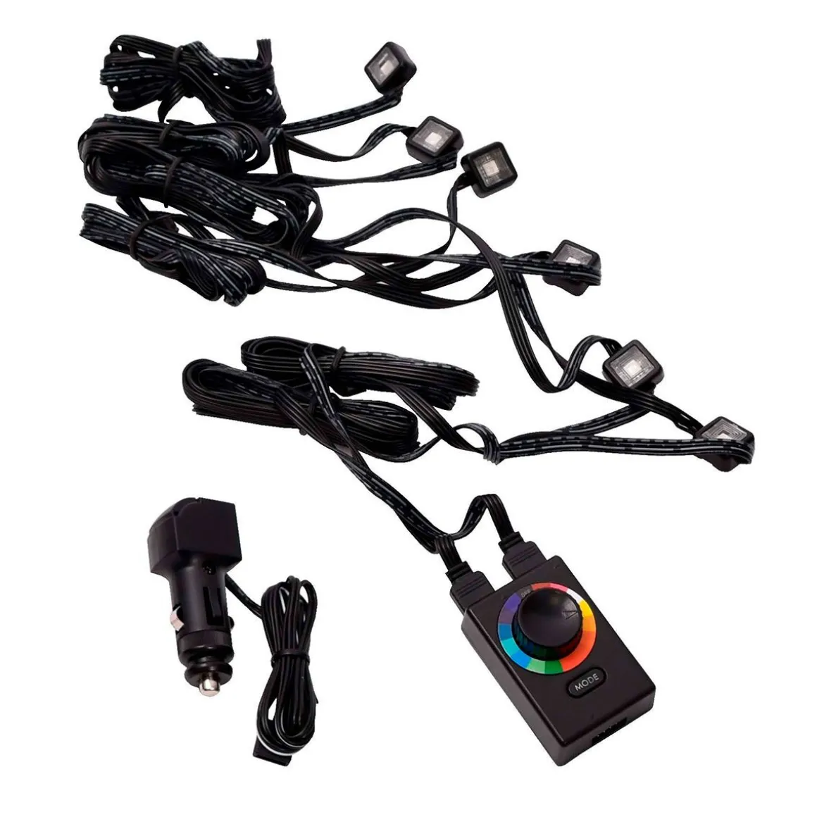 HEHQ LED VALONAUHASARJA 6-OS RGB 12V