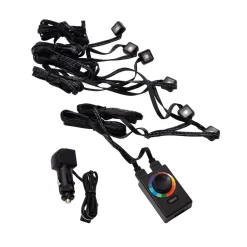 HEHQ LED VALONAUHASARJA 6-OS RGB 12V