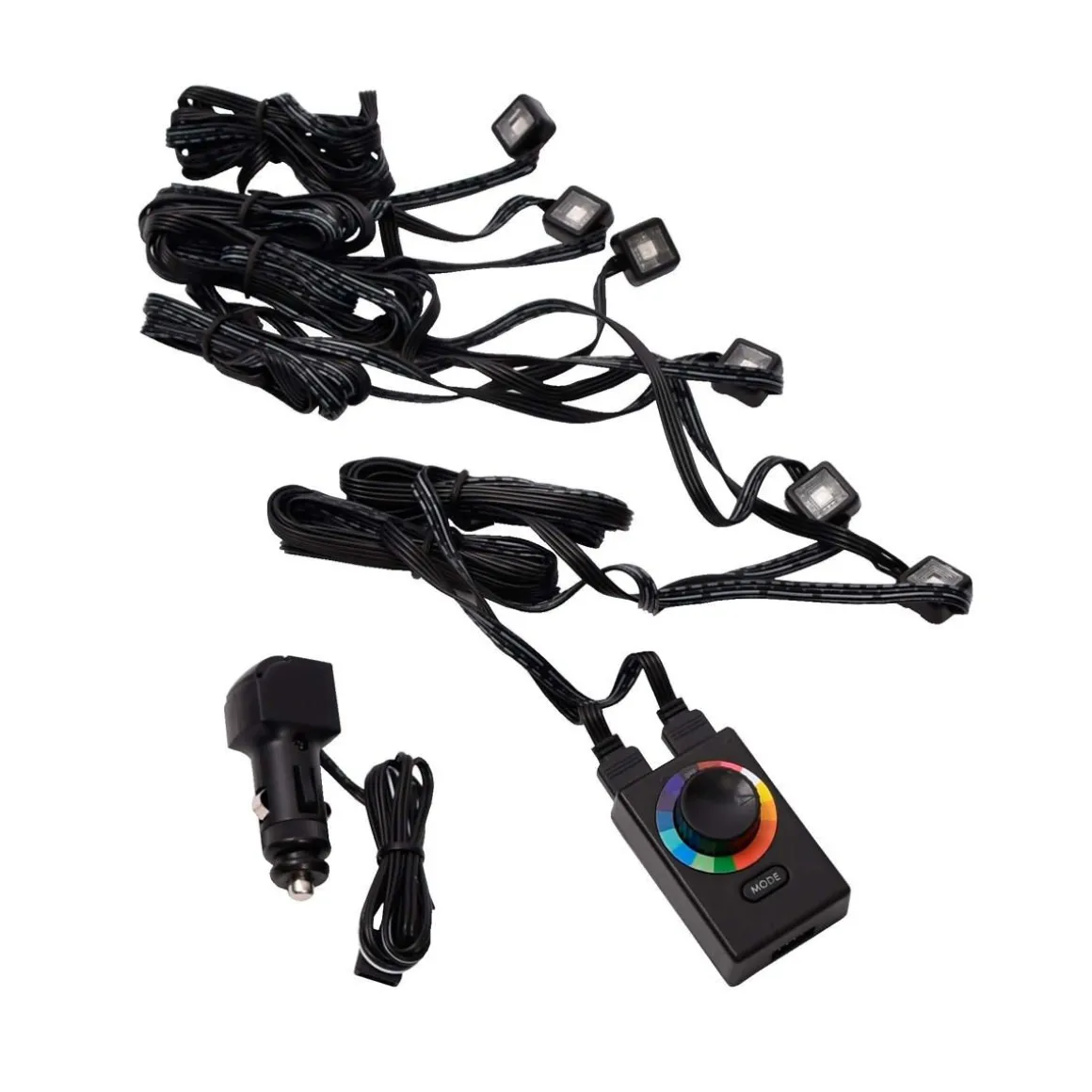 HEHQ LED VALONAUHASARJA 6-OS RGB 12V