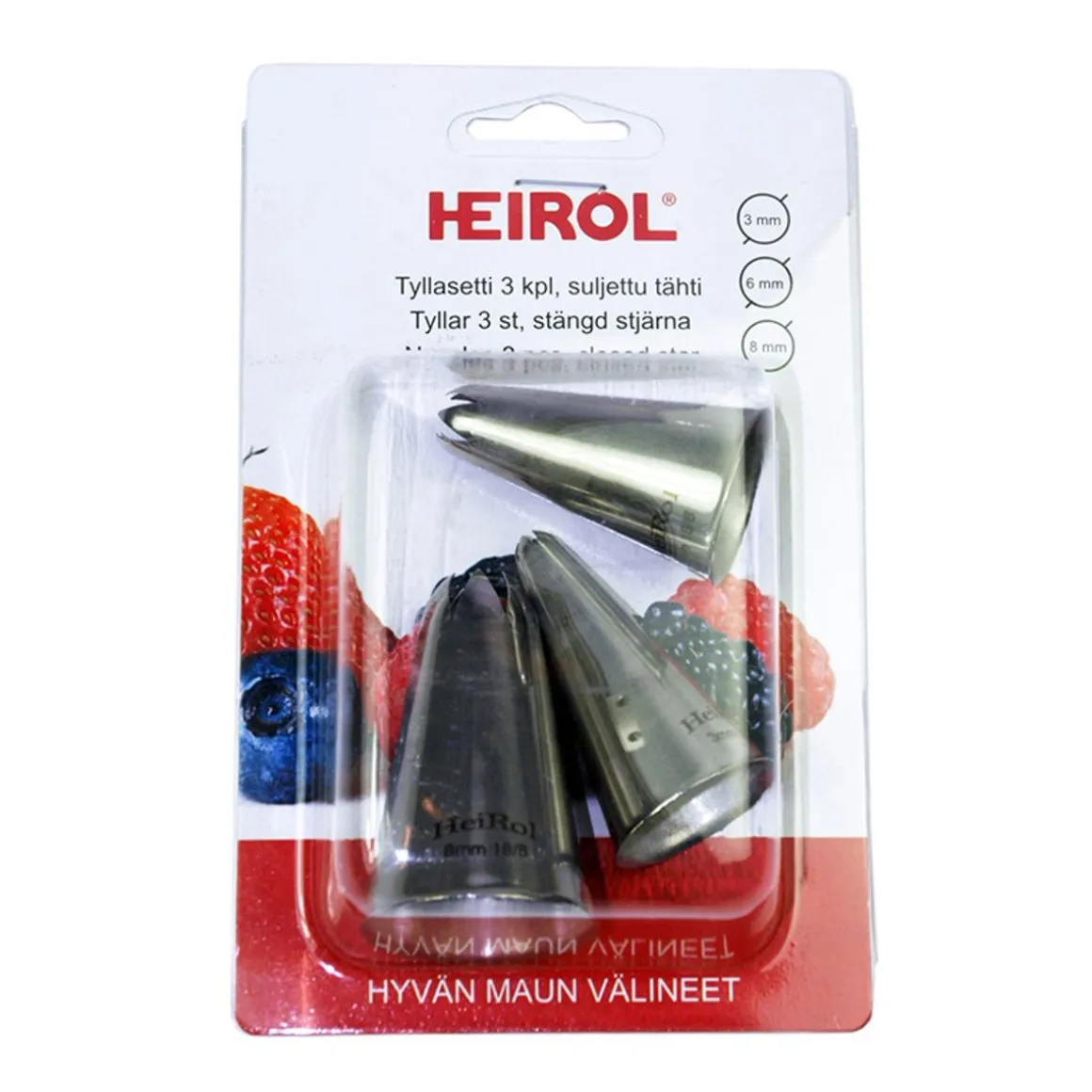 HEIROL TYLLASETTI 3 KPL SULJETTU TÄHTI
