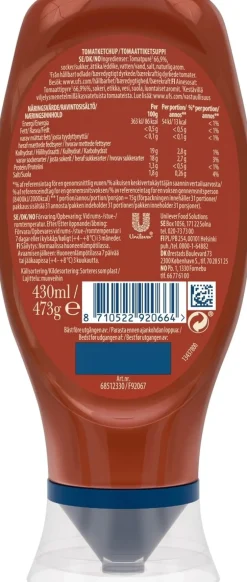 HELLMANN'S KETSUPPI  430 ML