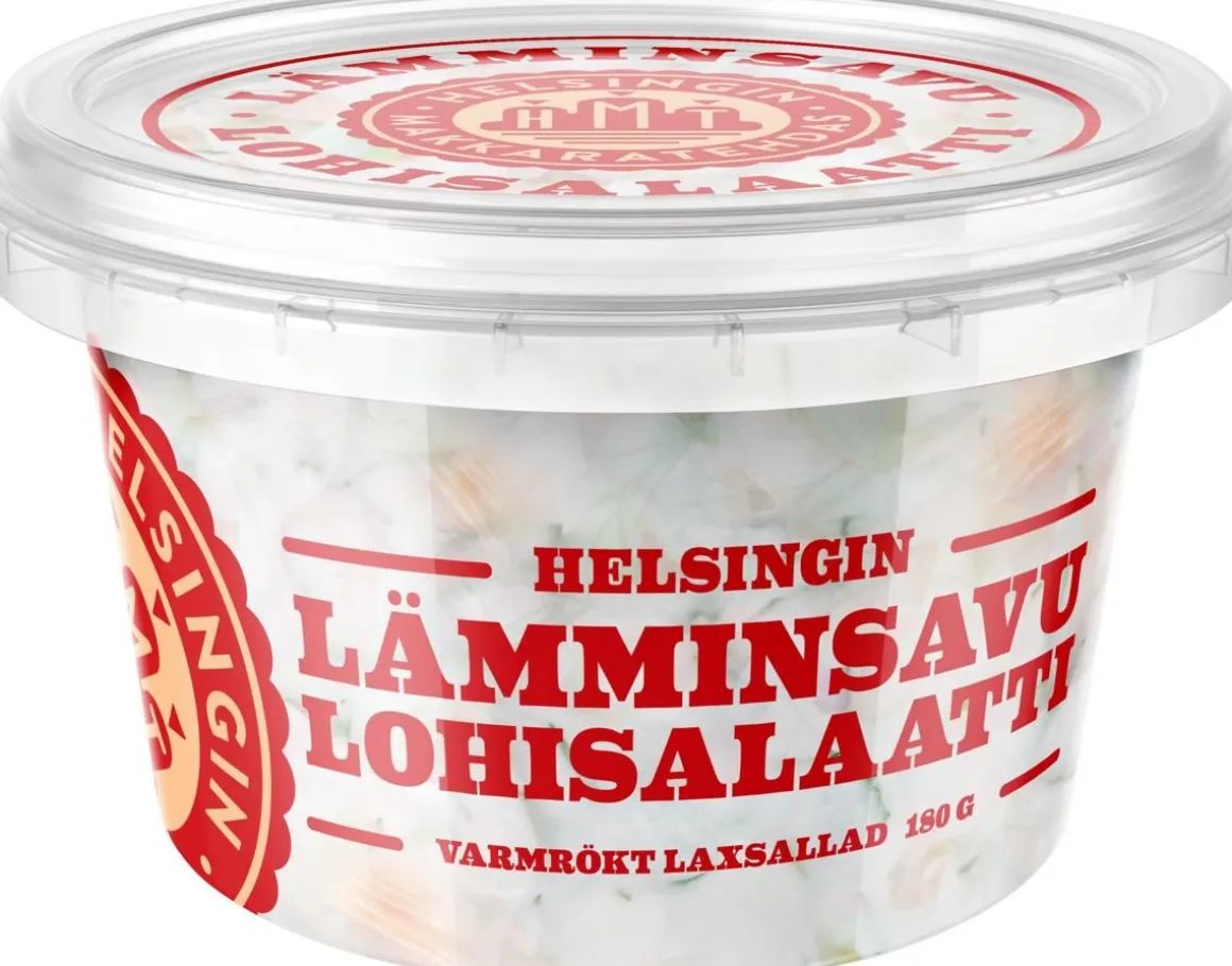 HELSINGIN MAKKARATEHDAS LÄMMINSAVULOHISALAATTI 180 G