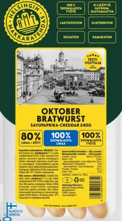 HELSINGIN MAKKARATEHDAS OKTOBER BRATWURST 240 G