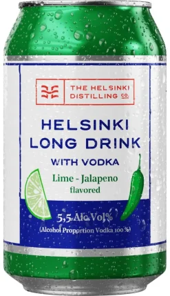 HELSINKI LONG DRINK VODKA 5,5% LIME-JALAPENO 330 ML