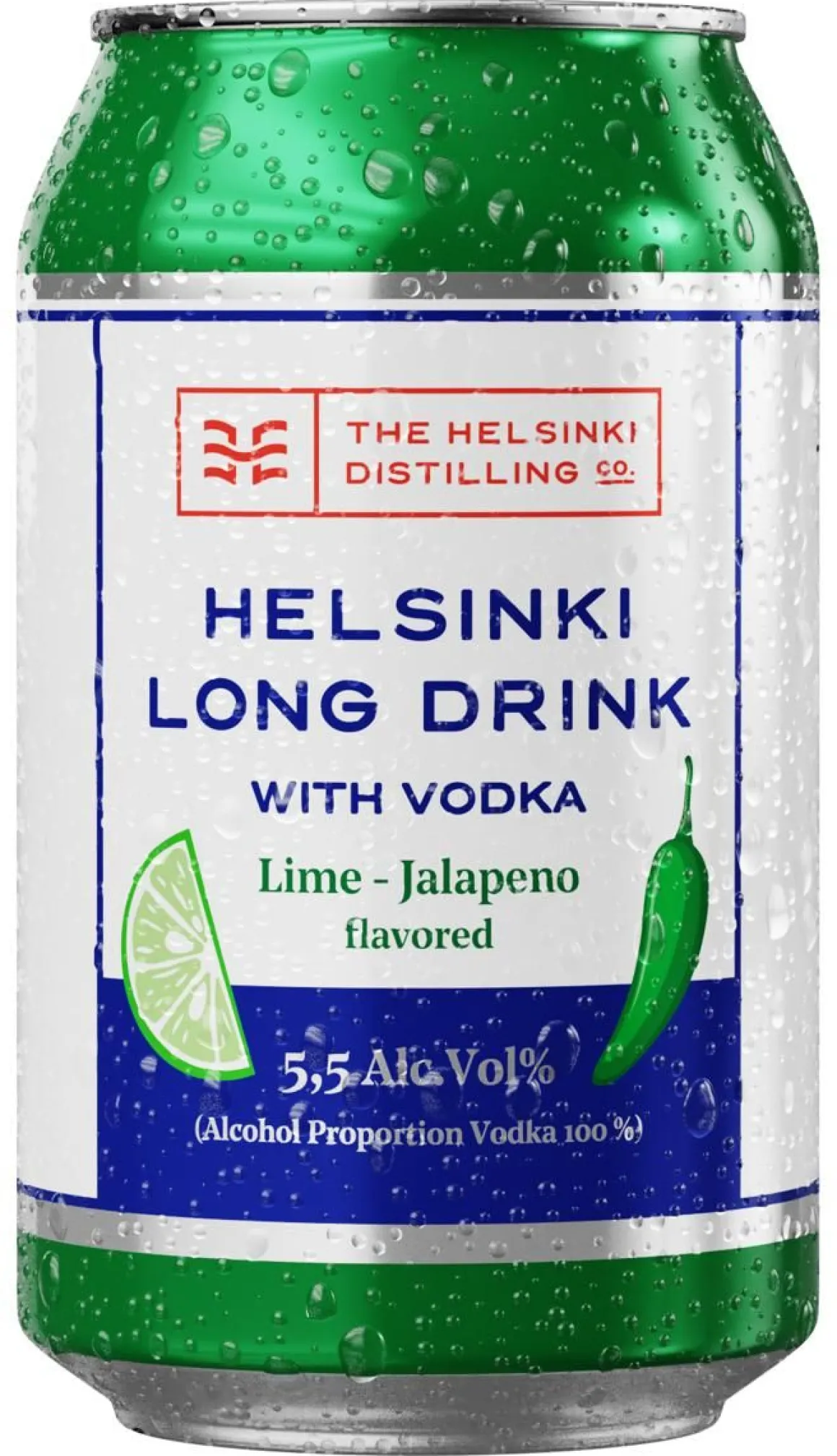 HELSINKI LONG DRINK VODKA 5,5% LIME-JALAPENO 330 ML