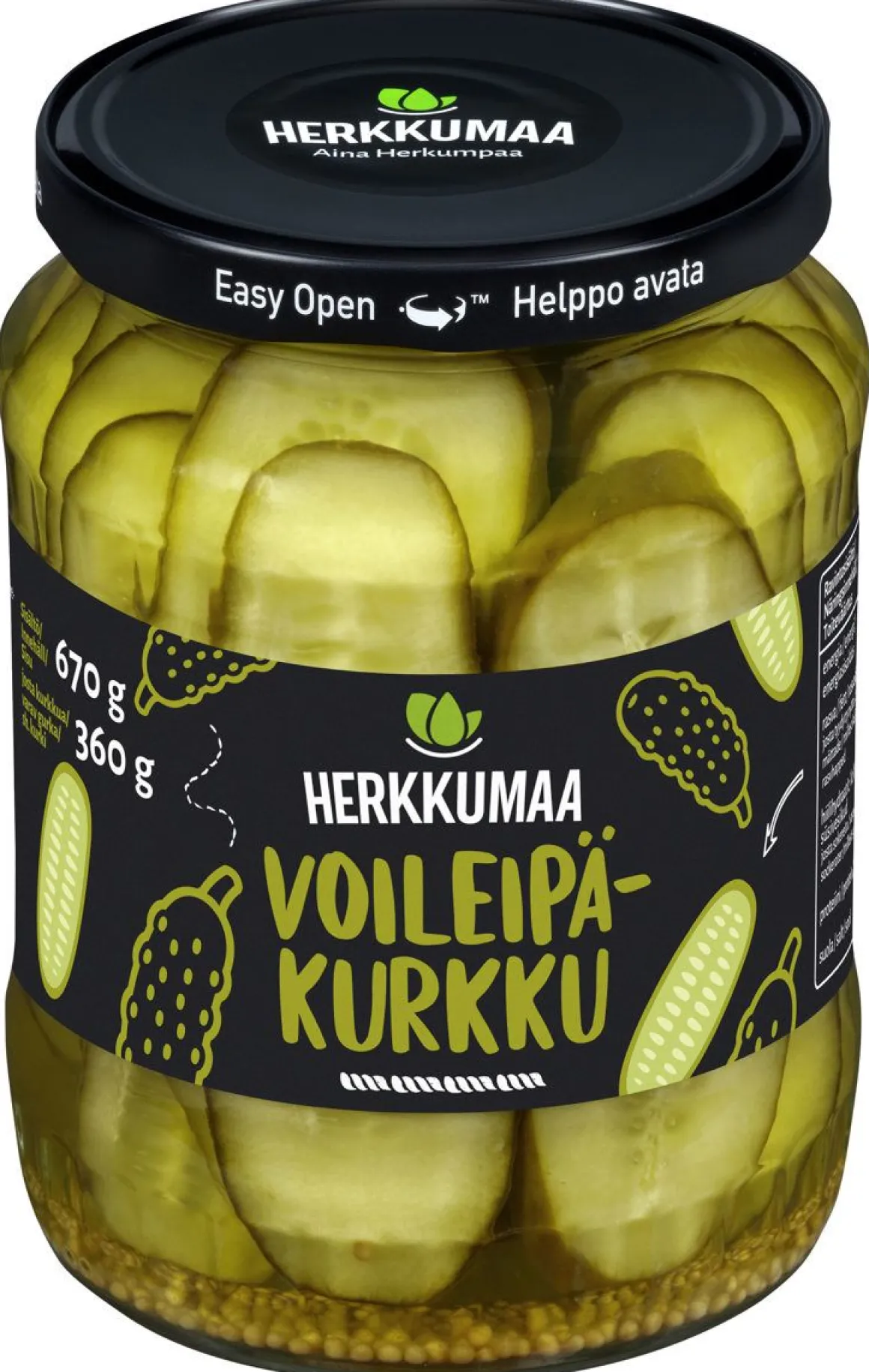 HERKKUMAA VOILEIPÄKURKKU 360 G
