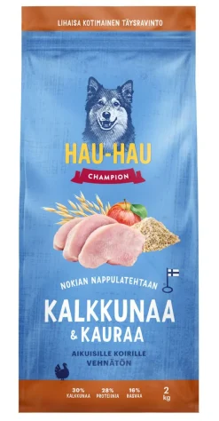 HHC TÄYSRAVINTO ADULT KALKKUNA-KAURA VEHNÄTÖN 2 KG