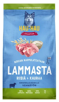 HHC TÄYSRAVINTO ADULT LAMMAS-RIISI-KAURA VEHNÄTÖN 12 KG