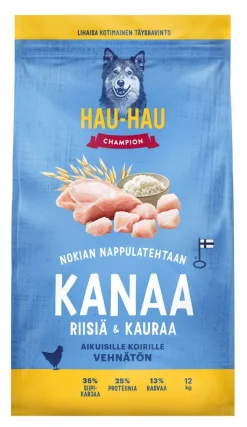 HHC TÄYSRAVINTO ADULT KANA-RIISI-KAURA VEHNÄTÖN 12 KG